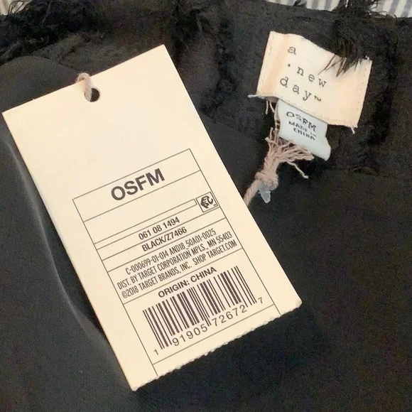 NWT A NEW DAY Black Fringe Whimsical Whimsigoth Evening Glam Jacket/Shrug OSFM - Picture 6 of 7